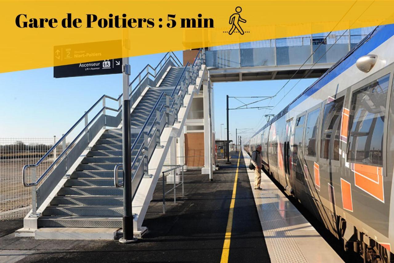 Le Duplex By Goodbnb - Proche Gare - 15Min Futuroscope Poitiers Exterior foto